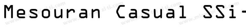 Mesouran Casual SSi字体转换
